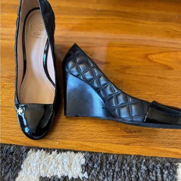 Tory Burch Black Wedges - Picture 2 of 3